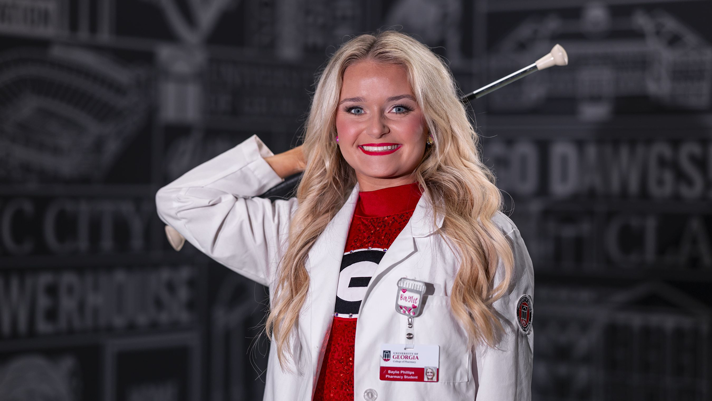 Baylie Jade Phillips Twirls the PharmDawg Spirit